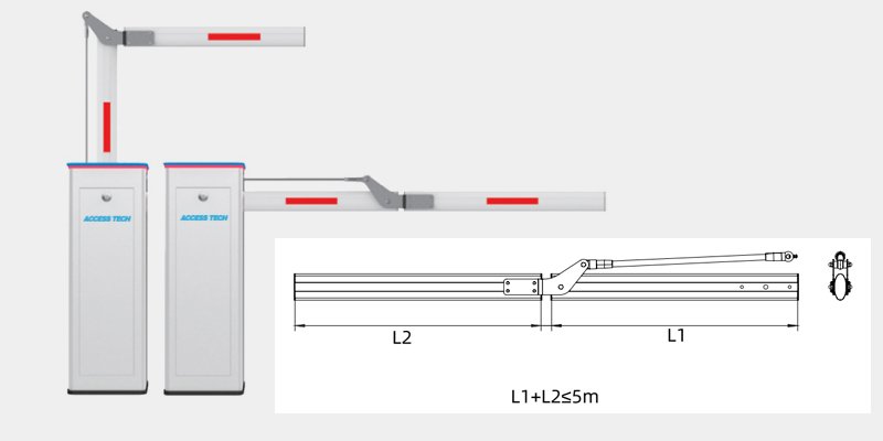 oval 90° folding boom shape