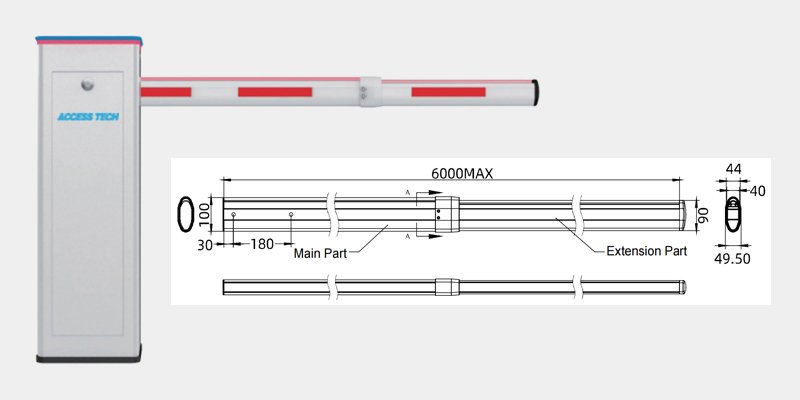 oval telescopic boom shape