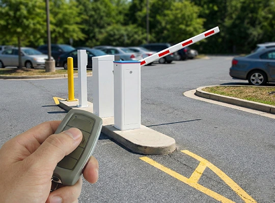barrier gate controlled by remote