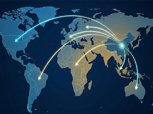 from China to all over the world