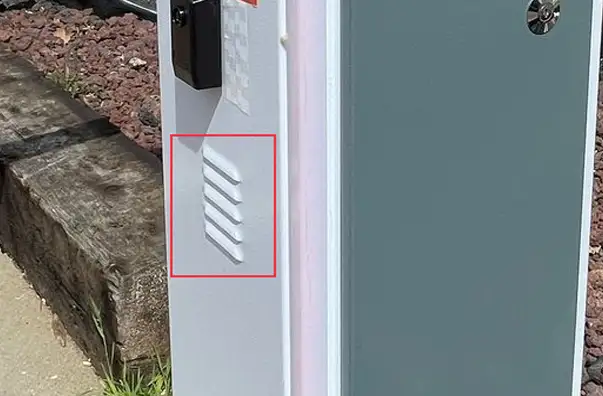 ventilation slots designed on barrier gate